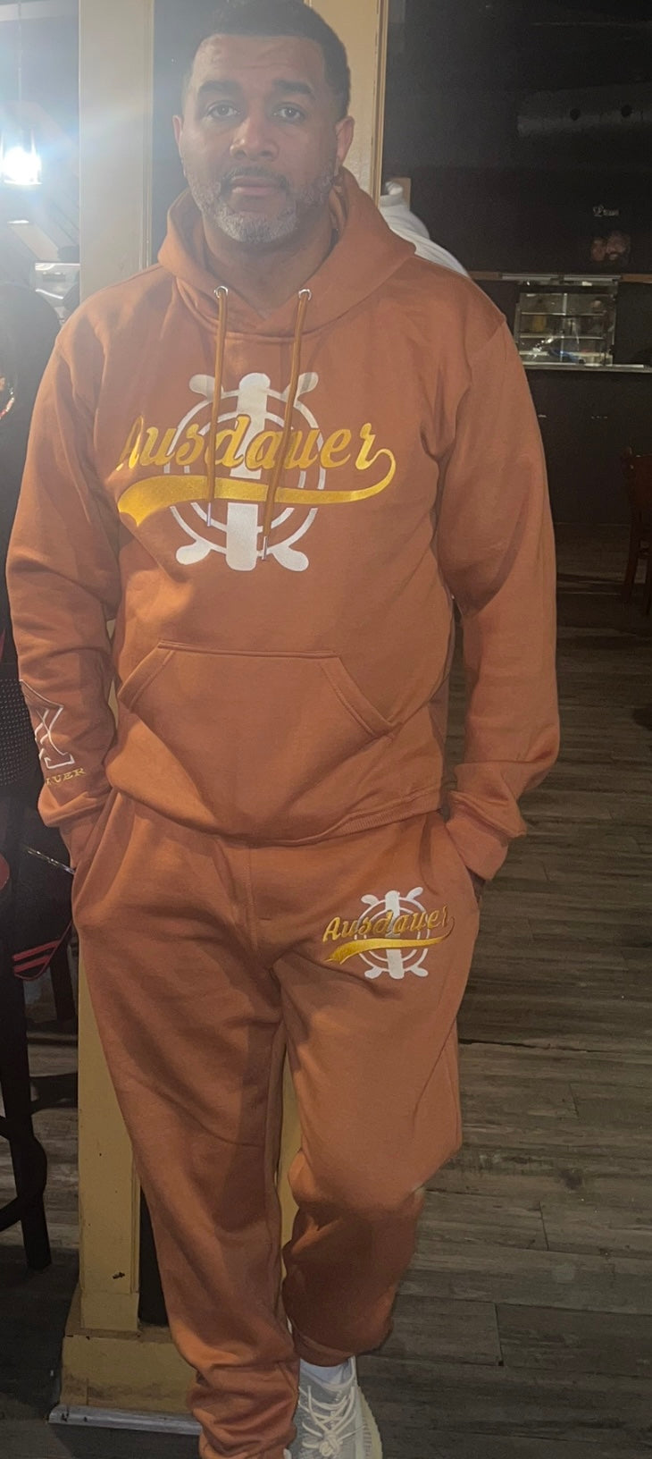 Carmel and Mustard Sweatsuit